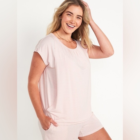 Old Navy Maternity Nursing Shirt Top short Sleeve Gray size Small - Picture 10 of 11